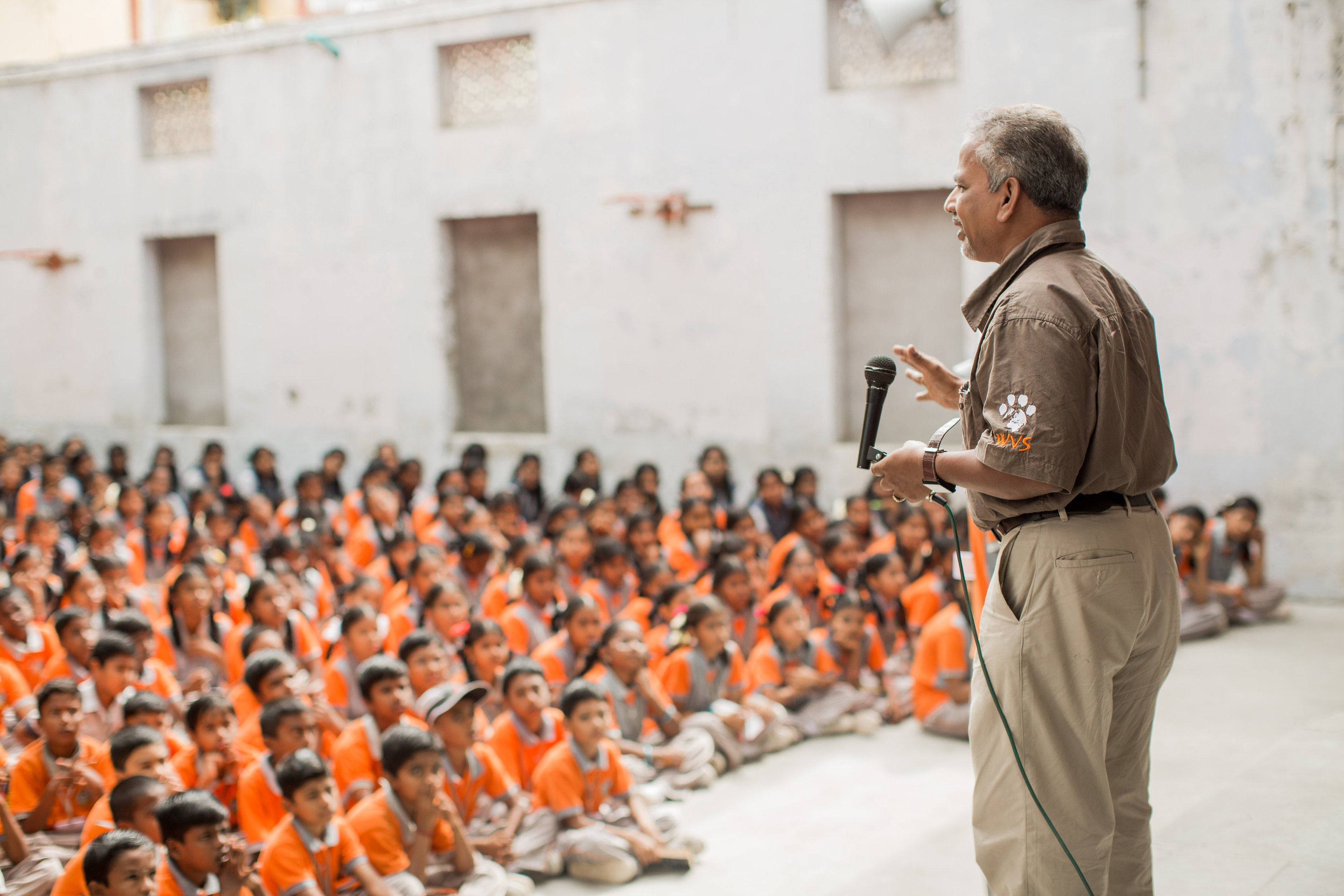 Rabies lesson being delivered in India